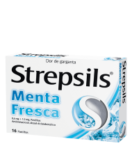 STREPSILS MENTA FRESCA 1,2MG + 0,6MG 16 TABLETAS