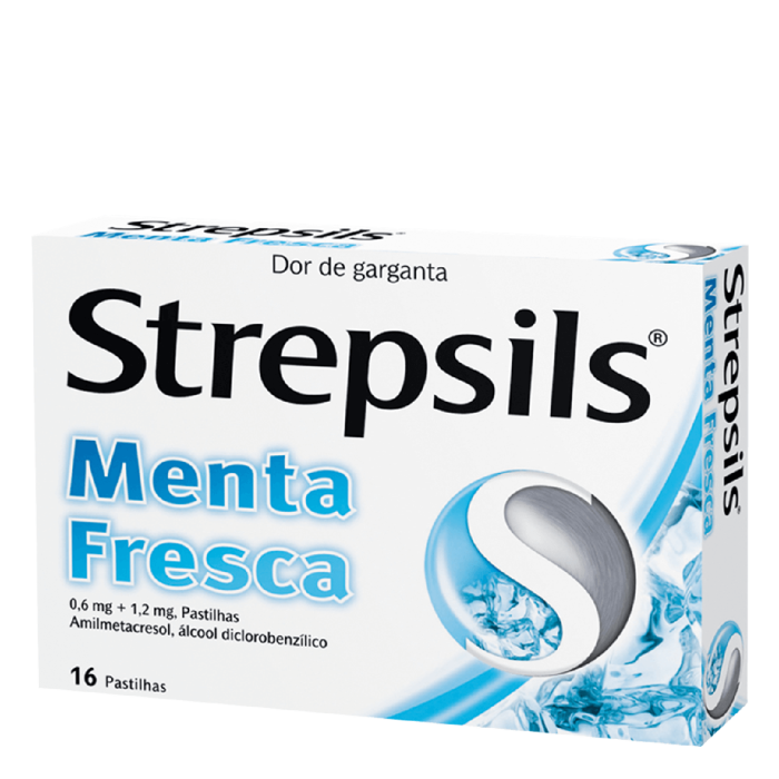 STREPSILS MENTA FRESCA 1,2MG + 0,6MG 16 TABLETAS