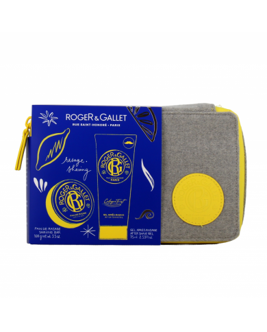 ROGER & GALLET COFRE  BARRA DE AFEITAR COLONIA TWIST  100 GR + GEL DESPUÉS DEL AFEITADO 75ML  BOLSA OFERTA