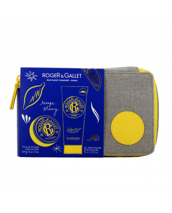 ROGER & GALLET COFRE  BARRA DE AFEITAR COLONIA TWIST  100 GR + GEL DESPUÉS DEL AFEITADO 75ML  BOLSA OFERTA