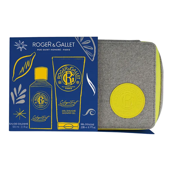 ROGER & GALLET COFFRET COLOGNE TWIST 100 ml + GEL DOUCHE 200ML OFERTA BOLSA