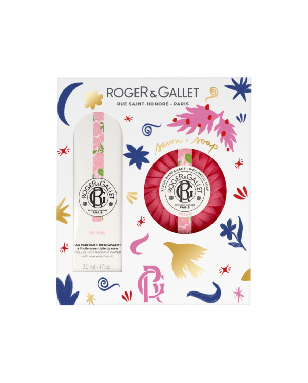 ROGER & GALLET COFFRET NATAL ROSE 30ML + SABONETE 100G
