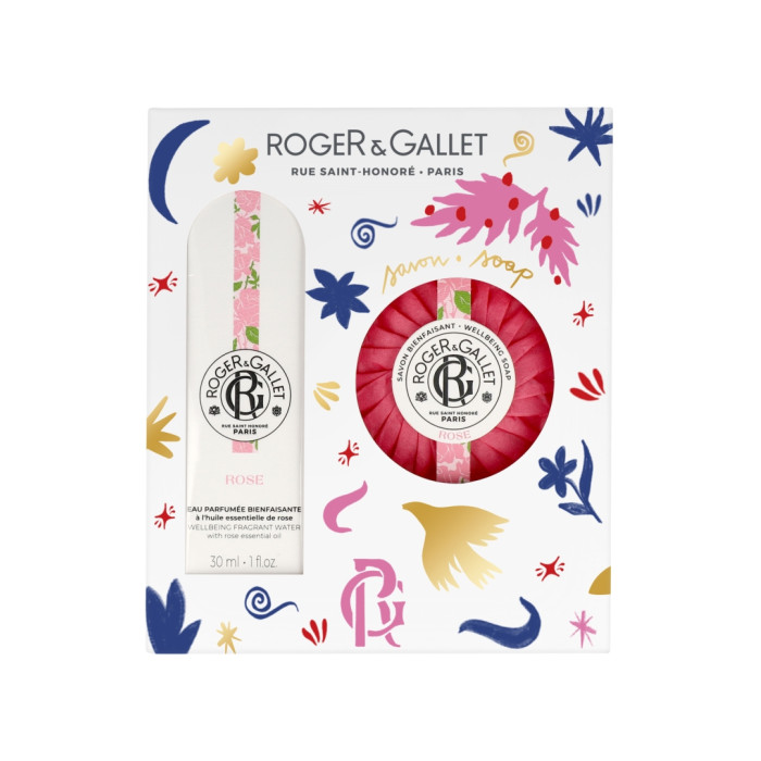 ROGER & GALLET COFFRET NATAL ROSE 30ML + SABONETE 100G