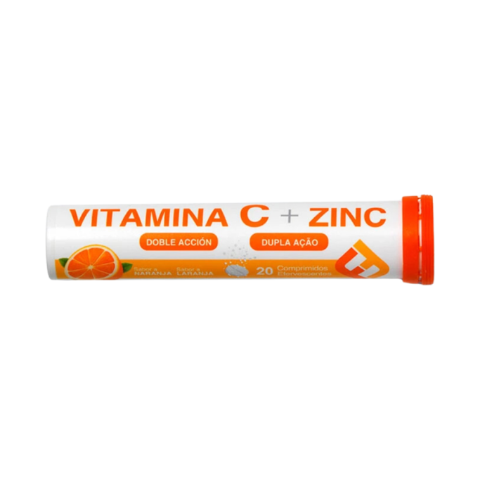 FARLINE TABLETAS EFERVESCENTES X 20 DE VITAMINA C + ZINC