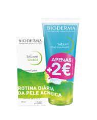 BIODERMA SÉBIUM GLOBAL 30ML+ GEL MOUSSANT 200 ML PROMO