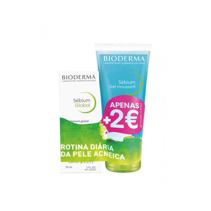 BIODERMA SÉBIUM GLOBAL 30ML+ GEL MOUSSANT 200 ML PROMOCIÓN