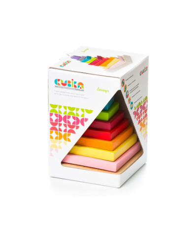 PIRÁMIDE CUBIKA 9 PIEZAS EN MADERA