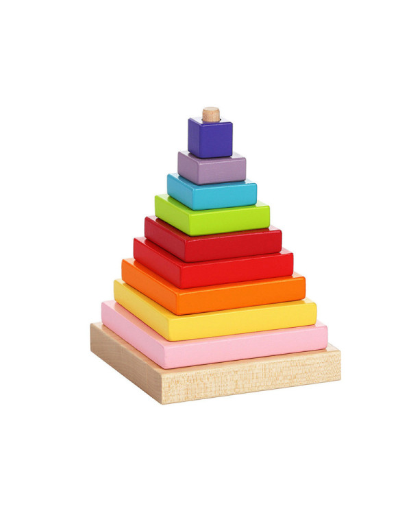 PIRÁMIDE CUBIKA 9 PIEZAS EN MADERA