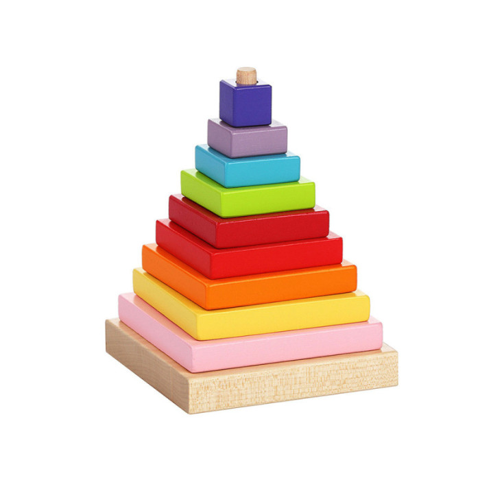 PIRÁMIDE CUBIKA 9 PIEZAS EN MADERA