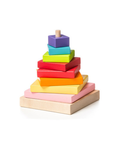 PIRÁMIDE CUBIKA 9 PIEZAS EN MADERA