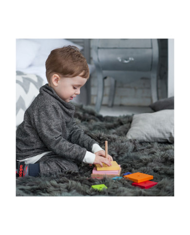 PIRÁMIDE CUBIKA 9 PIEZAS EN MADERA