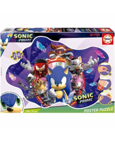 PUZZLE EDUCA SONIC PRIME 250 PEÇAS