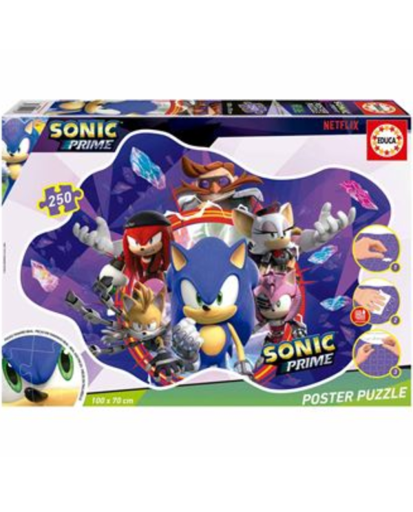 PUZZLE EDUCA SONIC PRIME 250 PEÇAS