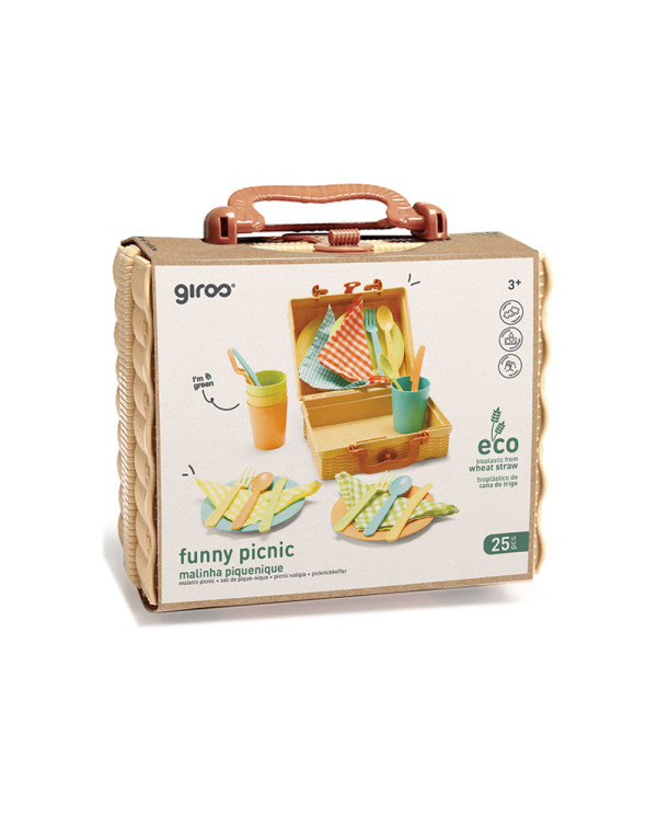 MALINHA PIQUENIQUE 25PÇS BIO PLÁSTICO GIROS