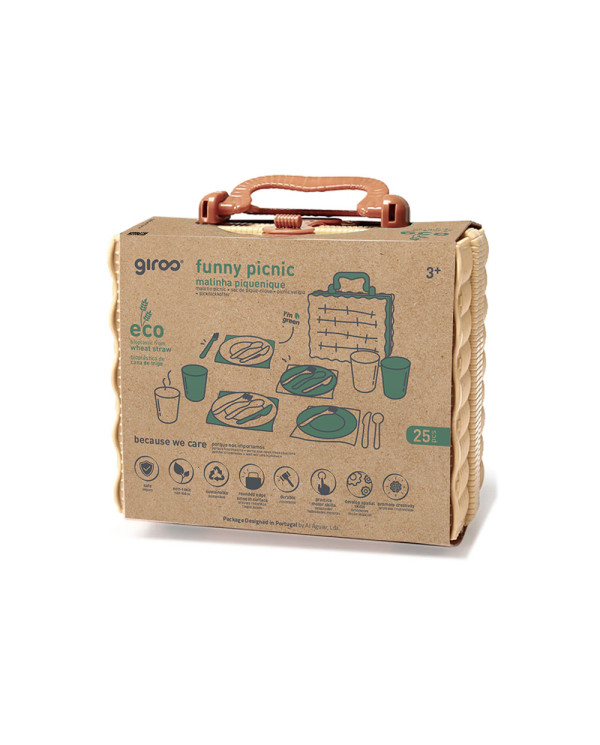 MALINHA PIQUENIQUE 25PÇS BIO PLÁSTICO GIROS