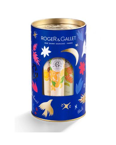 ROGER & GALLET COFFRET NATAL 3 CREMES MÃOS NEROLI/BOIS D'ORANGE/OSMANTHUS + CAIXA METAL