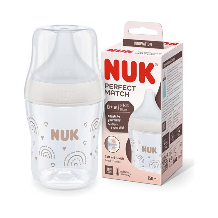 NUK PERFECT MATCH BIBERÃO - RAINBOW - 150ml