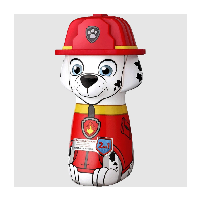 PATRULHA PATA 3D "MARSHALL" 2EM1 GEL BANHO+CHAMPO 400ML