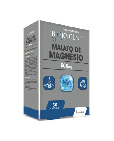 BIOKYGEN MALATO DE MAGNÉSIO 500Mg - 60 CÁPSULAS - FHARMONAT