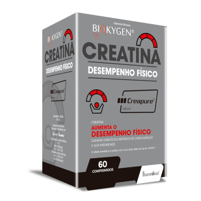 BIOKYGEN CREATINA CREAPURE® – 60 COMPRIMIDOS – FHARMONAT