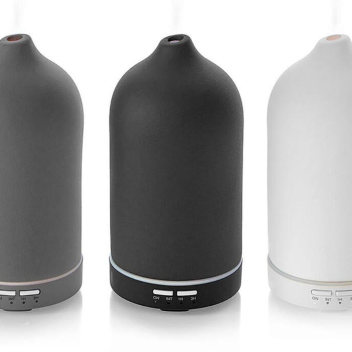 DIFUSOR DROP OBELISK CERAMICA PRETO