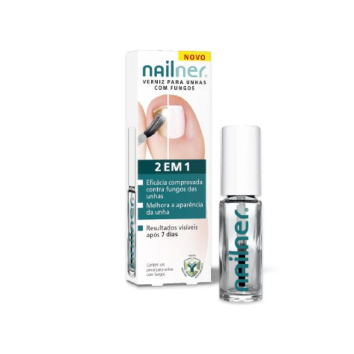 Nailner Verniz Fungos 2 Em 1 5ml