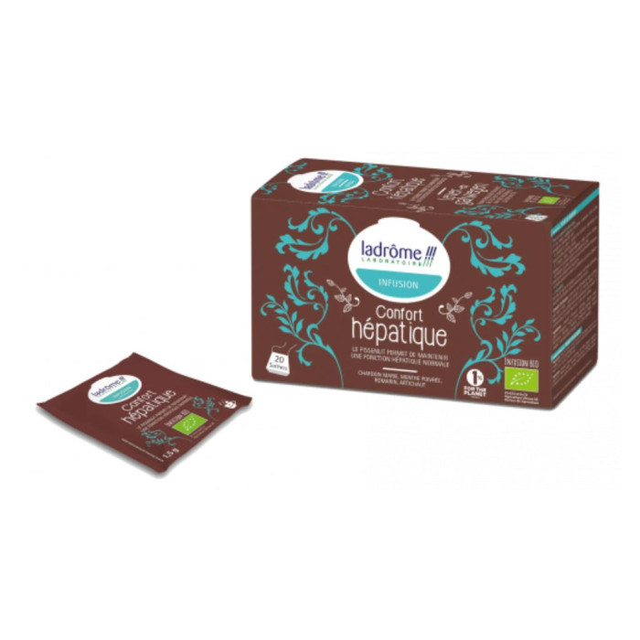 LADRÔME INFUSÃO CONFORTO HEPÁTICO BIO 20 SAQUETAS