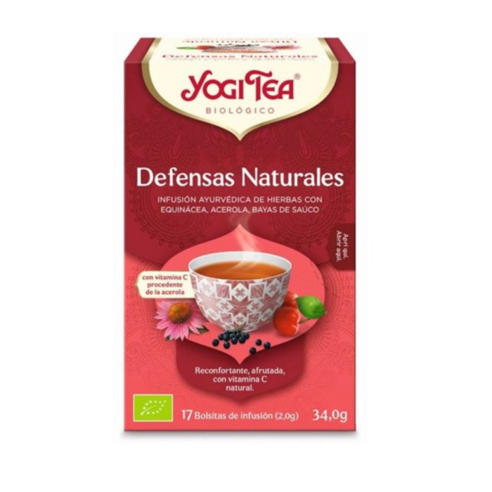 YOGI TEA CHÁ DEFESAS NATURAIS 17 SAQUETAS