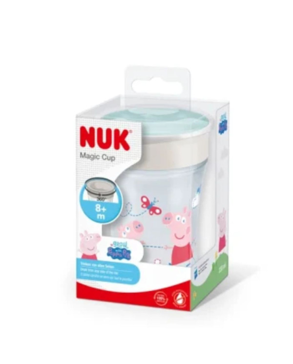 NUK TAZA MÁGICA +8M PEPPA PIG VERDE 230 ML