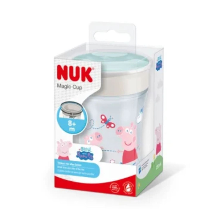 NUK TAZA MÁGICA +8M PEPPA PIG VERDE 230 ML