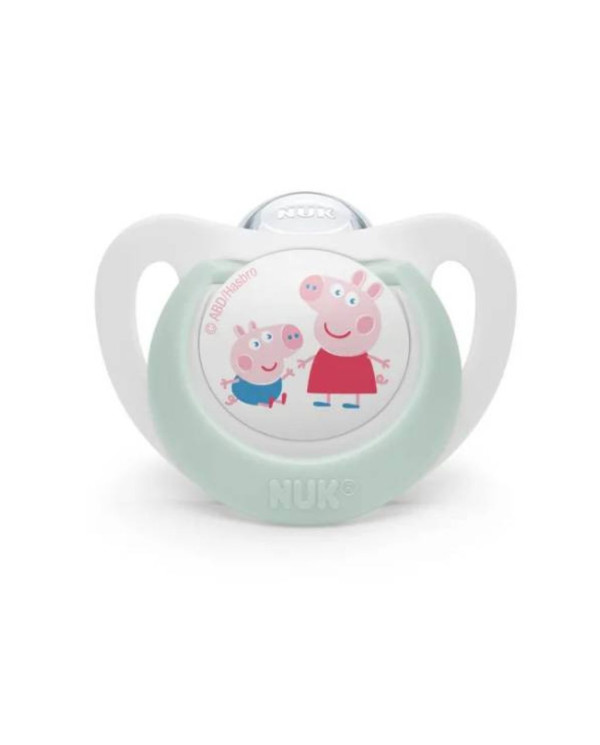 NUK STAR CHUPETES SILICONA PEPPA PIG 6-18 2 UNID