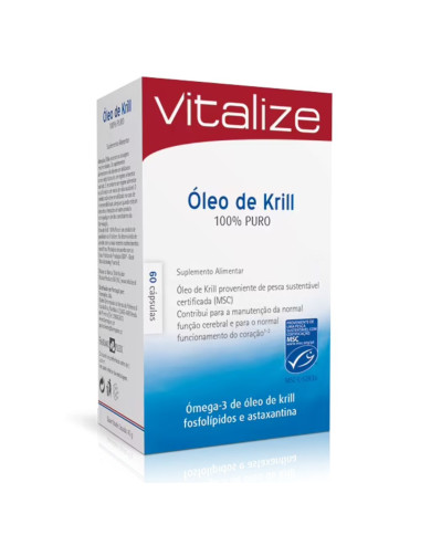 ACEITE DE KRILL VITALIZE 100% PURO 60 CÁPSULAS