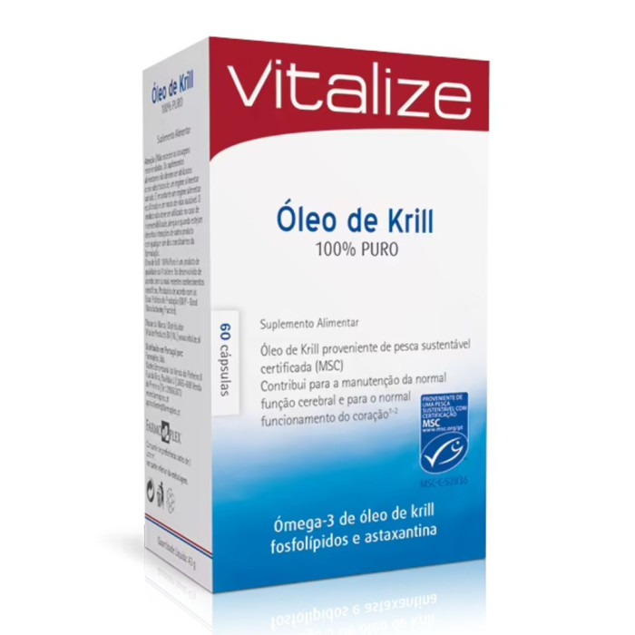 ACEITE DE KRILL VITALIZE 100% PURO 60 CÁPSULAS