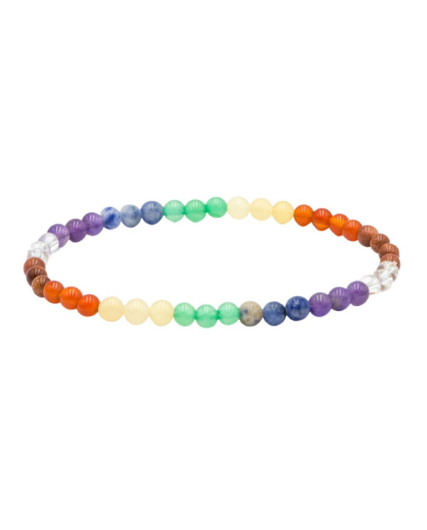 Pulseira da Sorte dos 7 Chakras - 4mm 1unid