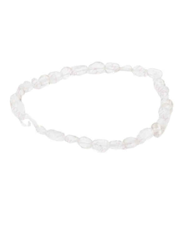 Pulsera de cristal de cuarzo, irregular, 4 mm, 1 unidad