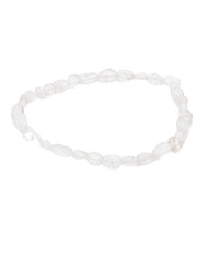 Pulsera de cristal de cuarzo, irregular, 4 mm, 1 unidad