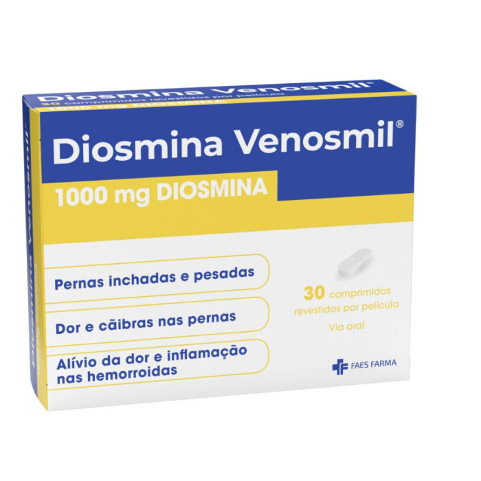 DIOSMINA VENOSMIL 1000MG 30 COMPRIMIDO REVESTIDO POR PELÍCULA
