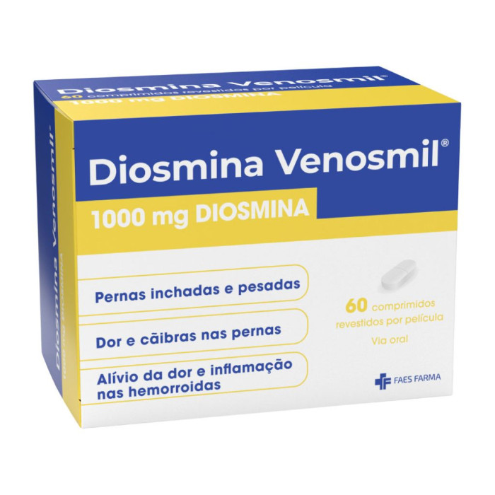 DIOSMINA VENOSMIL 1000MG COMPRIMIDO REVESTIDO POR PELÍCULA