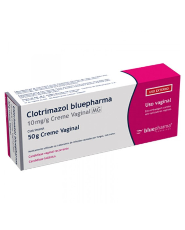 CLOTRIMAZOL BLUEPHARMA 10MG/G CREME VAGINAL BISNAGA 50G + 7 APLICADORES