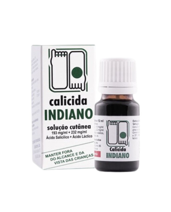 CALICIDA INDIANO 193/232 MG/ML SOLUCIÓN PARA LA PIEL 12ML
