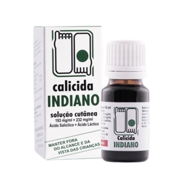 CALICIDA INDIANO 193/232 MG/ML SOLUCIÓN PARA LA PIEL 12ML