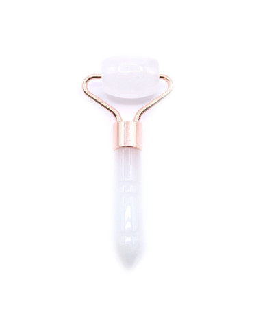 ROLO MASSAGEADOR FACIAL - CRISTAL QUARTZO BRANCO