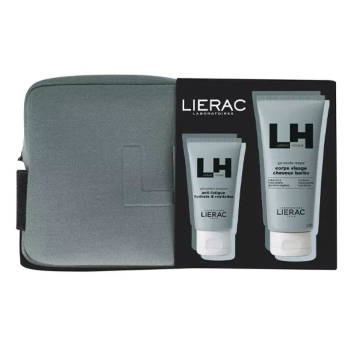 LIERAC BOLSA HOMME GEL DE DUCHE 200ml + GEL HIDRATANTE 50ml