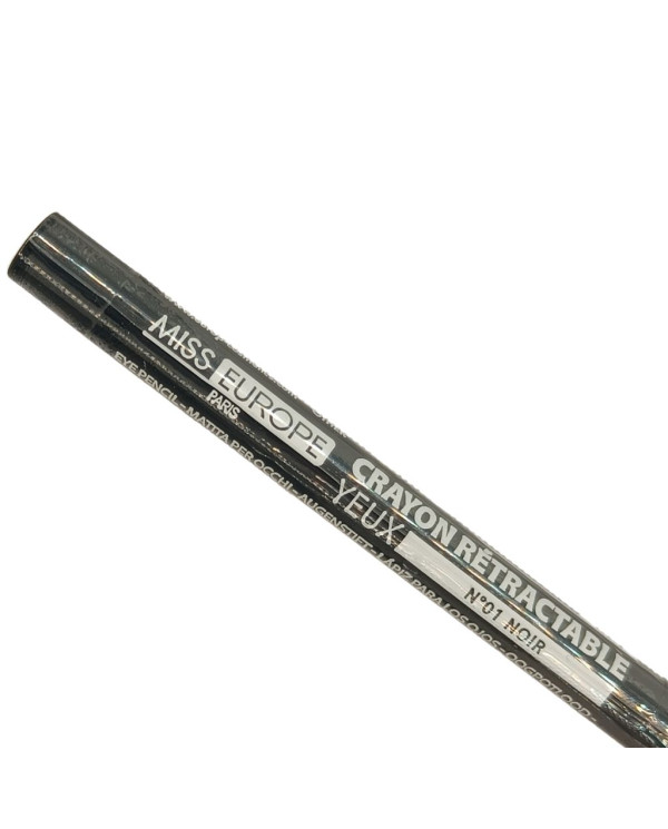 MISS EUROPE LÁPIZ DE OJOS RETRÁCTIL Nº01 NEGRO 1 UNIDAD