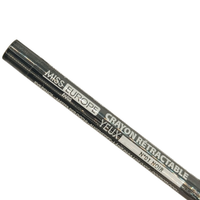 MISS EUROPE LÁPIS RETRÁTIL PARA OLHOS Nº01 PRETO 1 UNIDADE