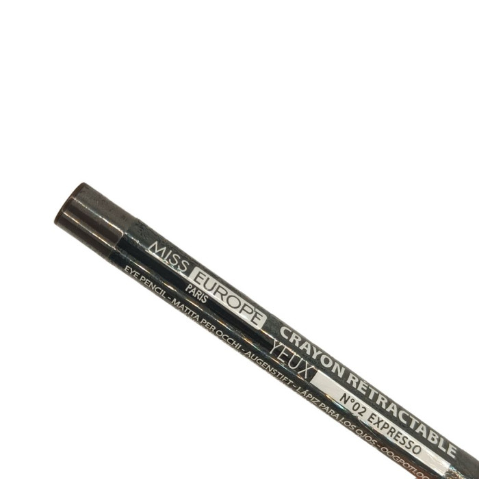 MISS EUROPE LÁPIS RETRÁTIL PARA OLHOS Nº02 EXPRESSO 1 UNIDADE
