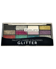 MISS EUROPE SOMBRA DE OLHOS COM 12 CORES Nº4 GLITTER 12X1G
