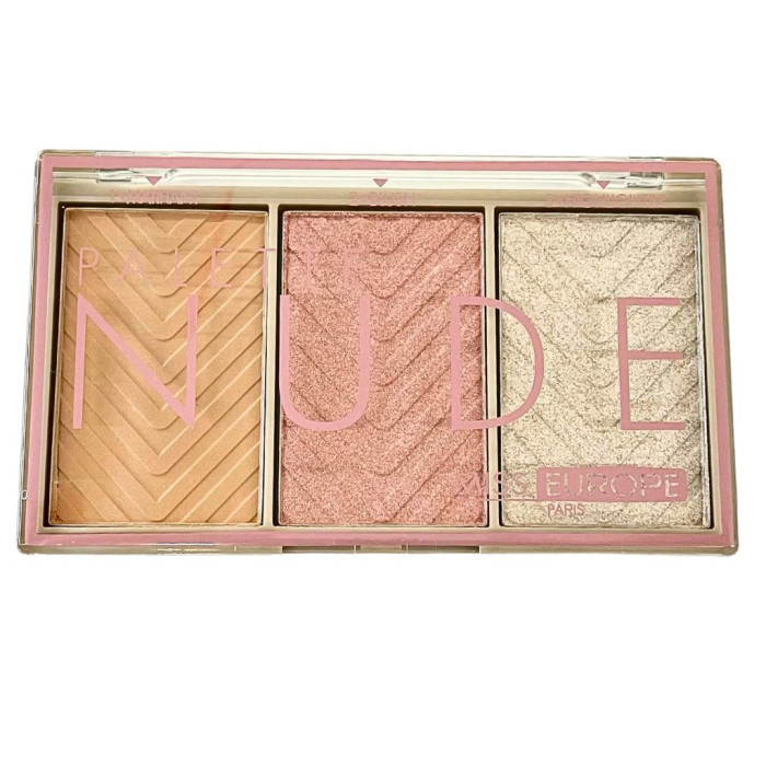 MISS EUROPE PALETA 3 EM 1 Nº01 NUDE 12G (4Gx3)