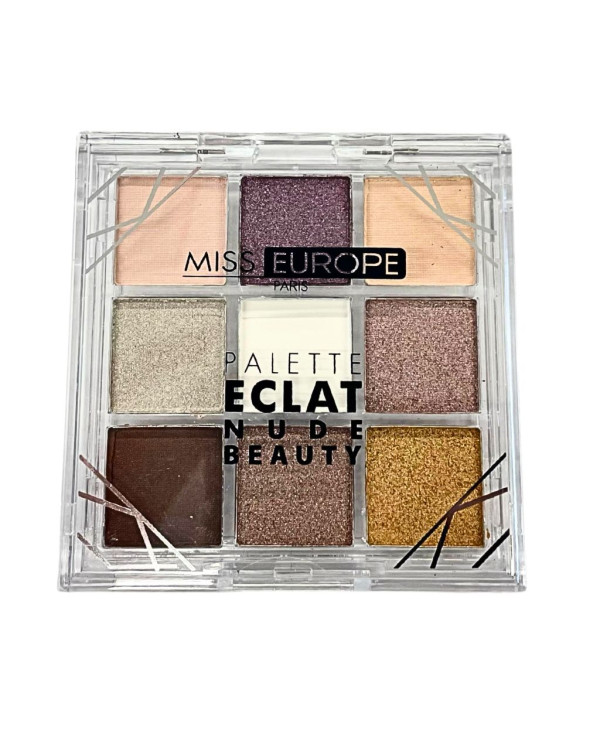 MISS EUROPE PALETA DE SOMBRA RADIANCE N°02 NUDE BEAUTY 9G