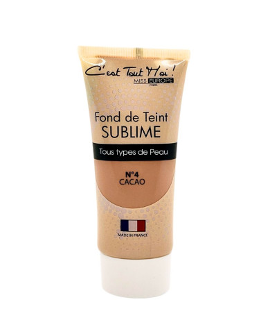MISS EUROPE BASE SUBLIME PARA TODO TIPO DE PIELES Nº04 CACAO - 35ML